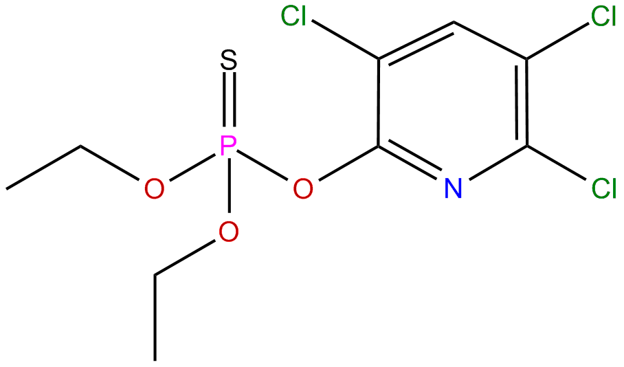 Image of O,O-diethyl O-3,5,6-trichloro-2-pyridyl phosphorothioate