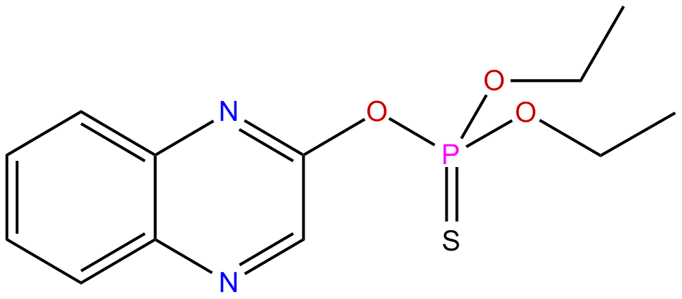 Image of O,O-diethyl O-(2-quinoxalyl) phosphorothionate