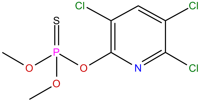 Image of O,O-dimethyl O-3,5,6-trichloropyridin-2-yl phosphorothioate