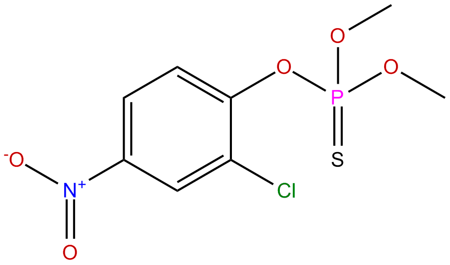 Image of O,O-dimethyl O-(2-chloro-4-nitrophenyl)phosphorothioate