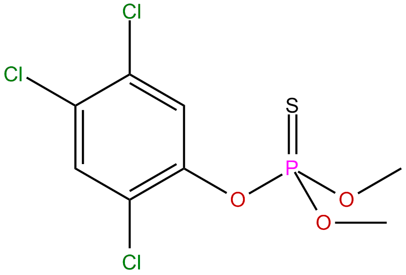 Image of O,O-dimethyl O-(2,4,5-trichlorophenyl) phosphorothioate