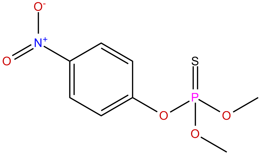 Image of O,O-dimethyl O-(4-nitrophenyl) phosphorothioate
