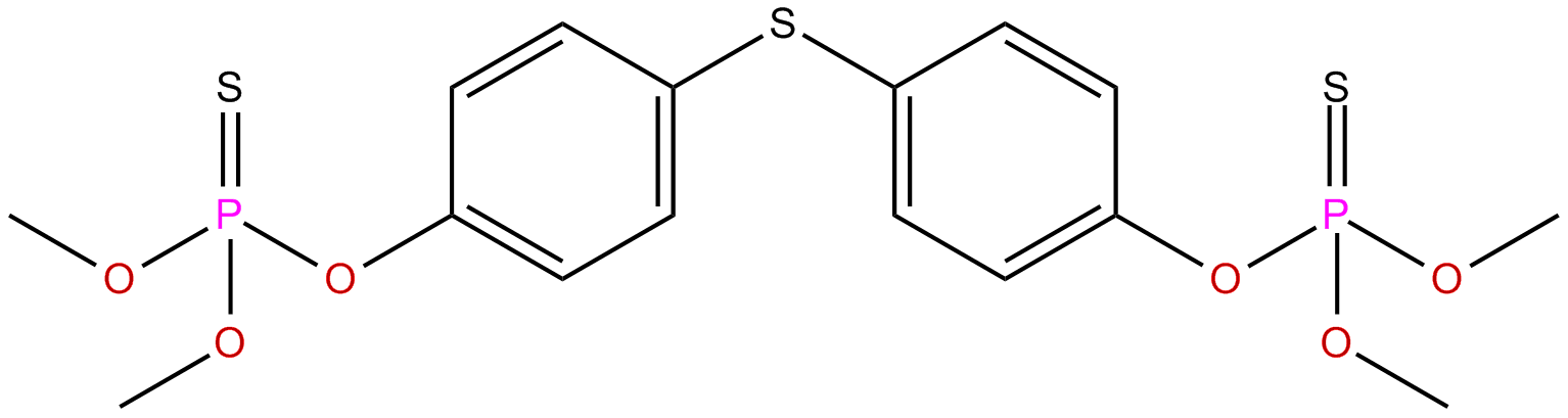 Image of O,O,O',O'-tetramethyl O,O'-thiodi-p-phenylene phosphorothioate
