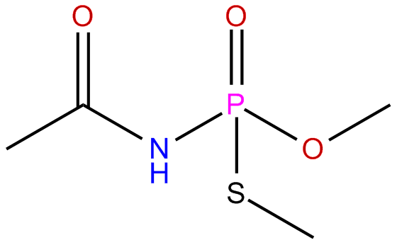 Image of O,S-dimethyl N-acetylphosphoramidothioate