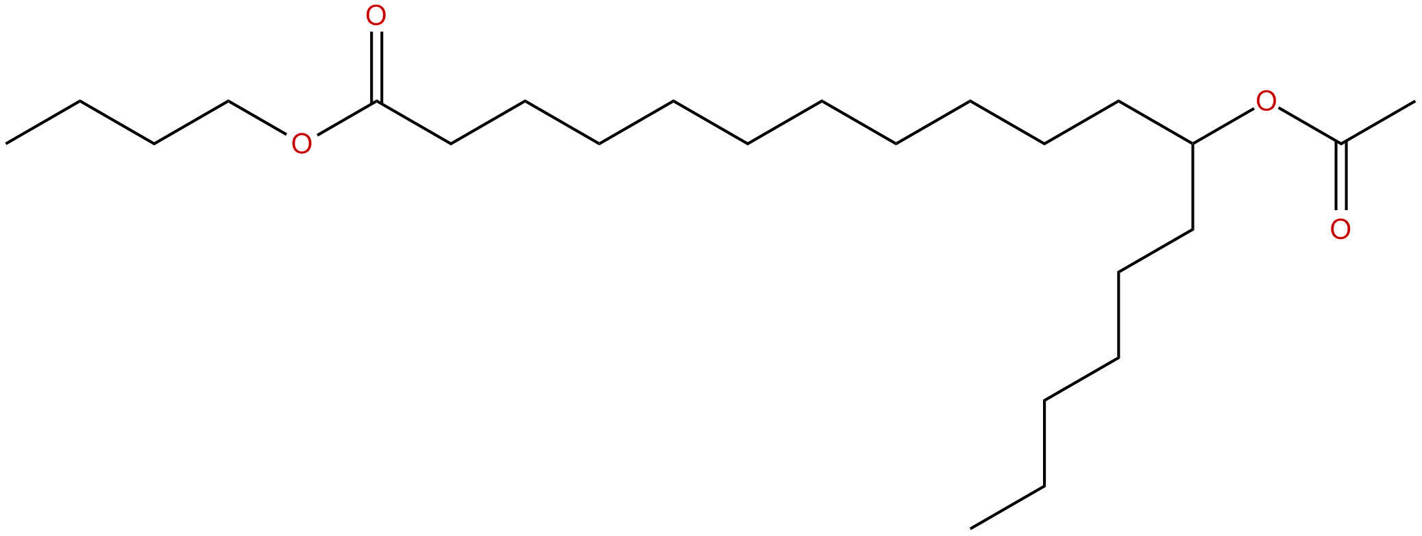 Image of octadecanoic acid, 12-(acetyloxy)-, butyl ester