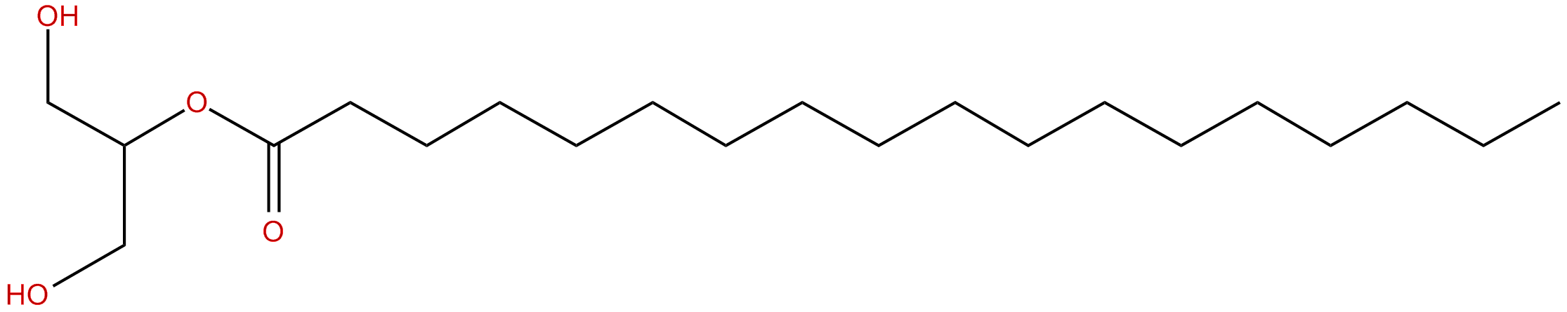 Image of octadecanoic acid, 2-hydroxy-1-(hydroxymethyl)ethyl ester