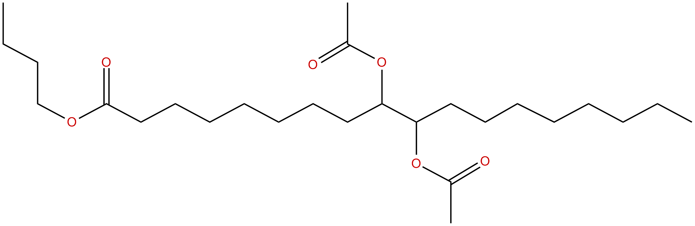 Image of octadecanoic acid, 9,10-bis(acetyloxy)-, butyl ester