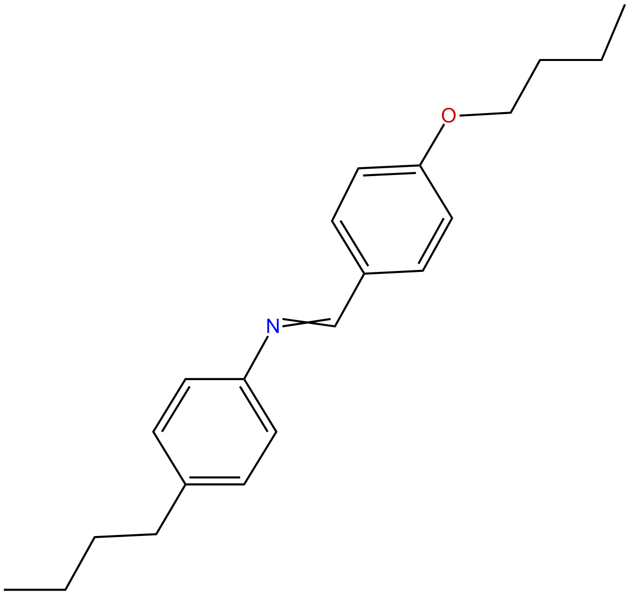 Image of p-butoxybenzylidene p-butylaniline