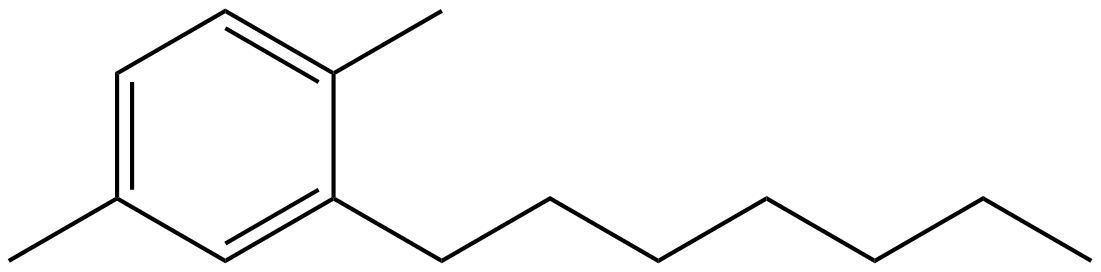 Image of p-xylene, 2-heptyl-