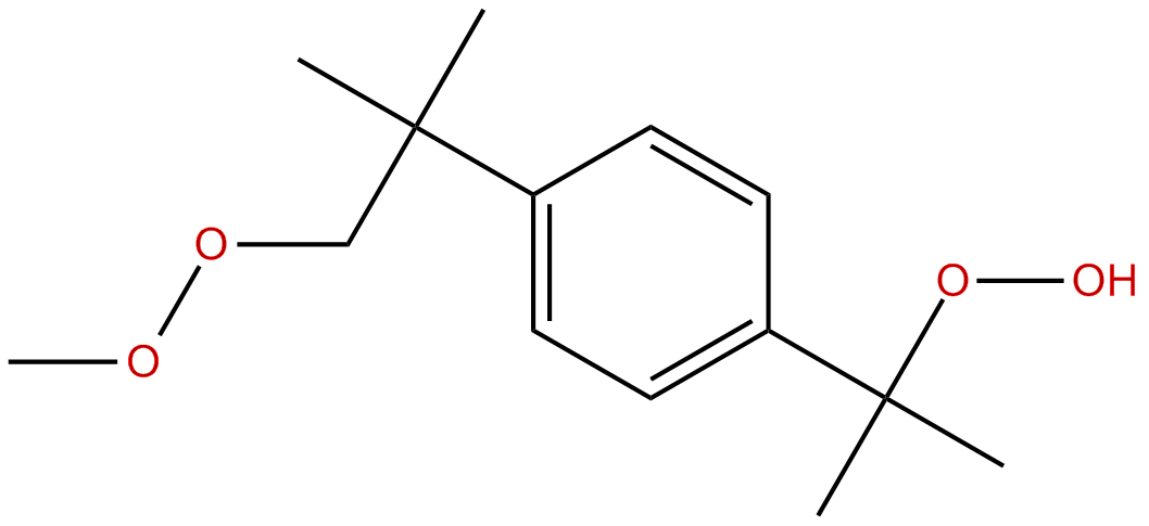 Image of p-(hydroperoxydimethylmethyl)(methylperoxytert-butyl)benzene