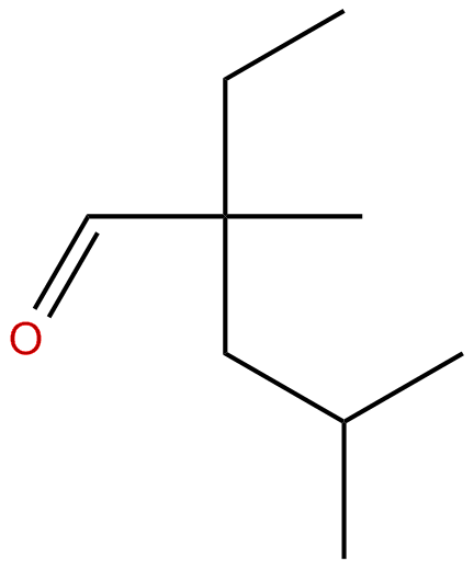Image of pentanal, 2-ethyl-2,4-dimethyl-