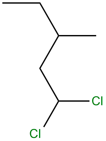 Image of pentane, 1,1-dichloro-3-methyl-