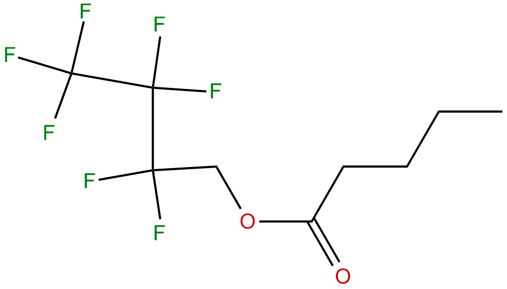 Image of pentanoic acid, 2,2,3,3,4,4,4-heptafluorobutyl ester