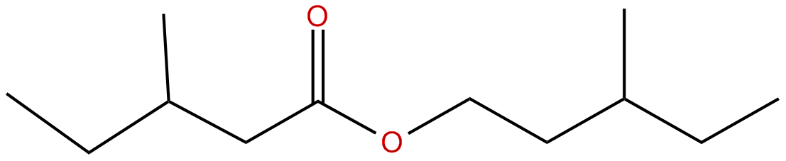 Image of pentanoic acid, 3-methyl-, 3-methylpentyl ester