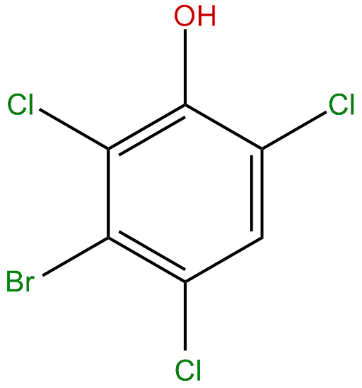 Image of phenol, 3-bromo-2,4,6-trichloro-