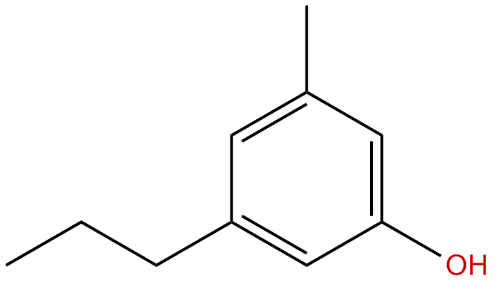 Image of phenol, 3-methyl-5-propyl-