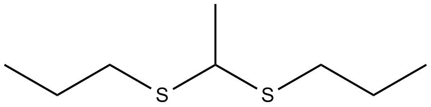 Image of propane, 1,1-[ethylidenebis(thio)]bis
