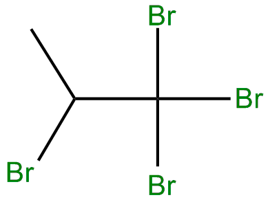 Image of propane, 1,1,1,2-tetrabromo-