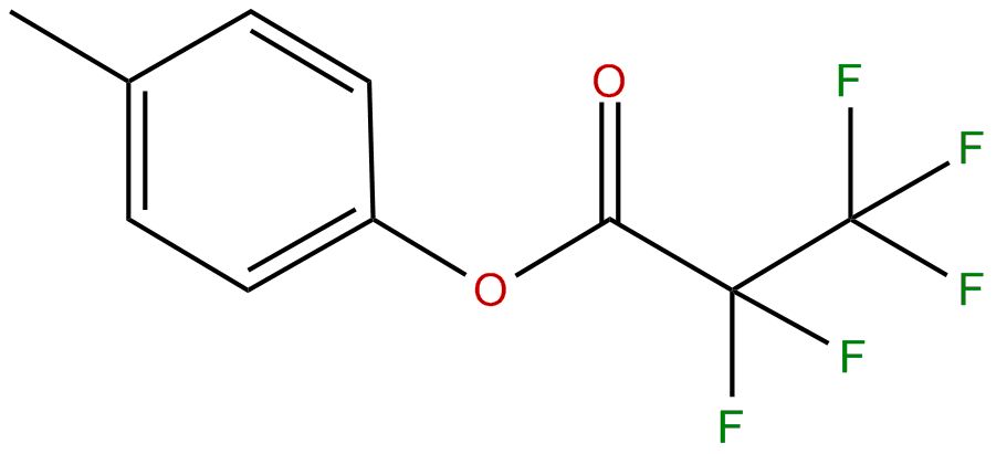 Image of propionic acid, pentafluoro-, p-tolyl ester