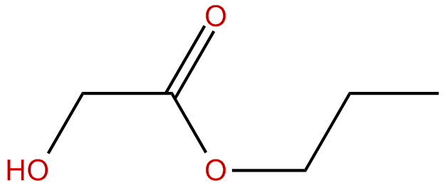 Image of propyl hydroxyethanoate
