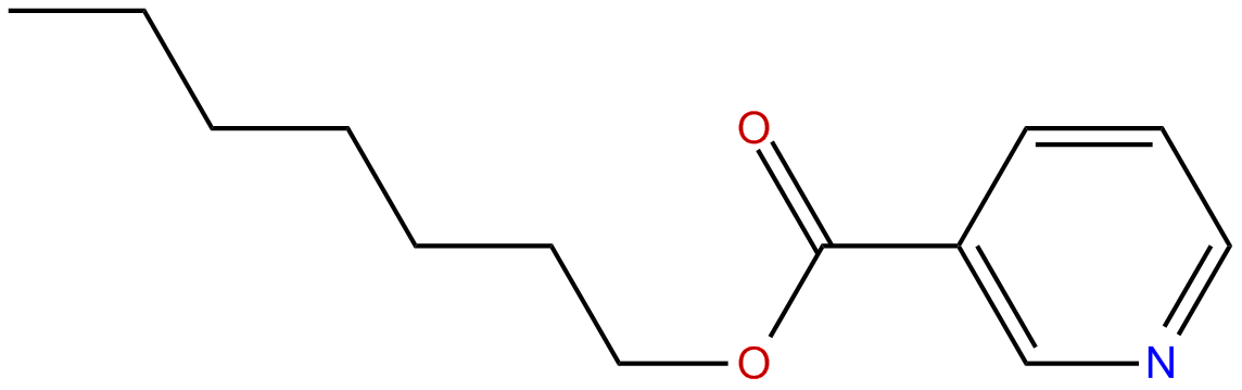 Image of pyridine-3-carboxylic acid, n-heptyl ester