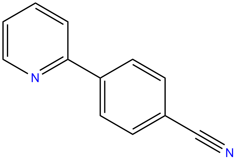 Image of pyridine, 2-(p-cyanophenyl)-