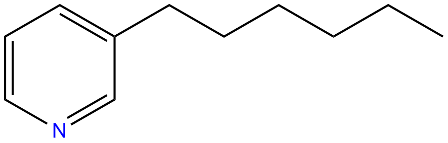 Image of pyridine, 3-hexyl-