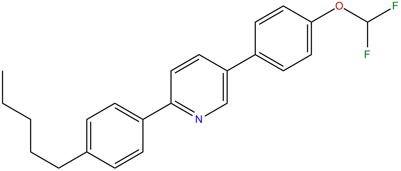 Image of pyridine, 5-[4-(difluoromethoxy)phenyl]-2-(4-pentylphenyl)-