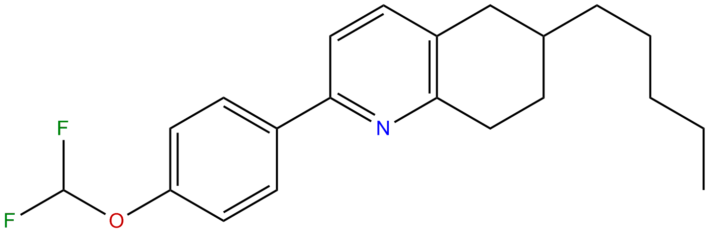 Image of quinoline, 2-[4-(difluoromethoxy)phenyl]-5,6,7,8-tetrahydro-6-pentyl-