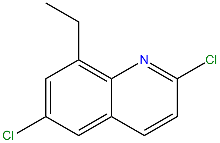 Image of quinoline, 2,6-dichloro-8-ethyl-