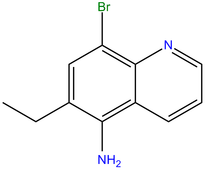Image of quinoline, 5-amino-8-bromo-6-ethyl-