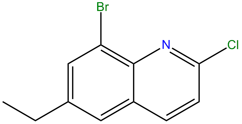 Image of quinoline, 8-bromo-2-chloro-6-ethyl-