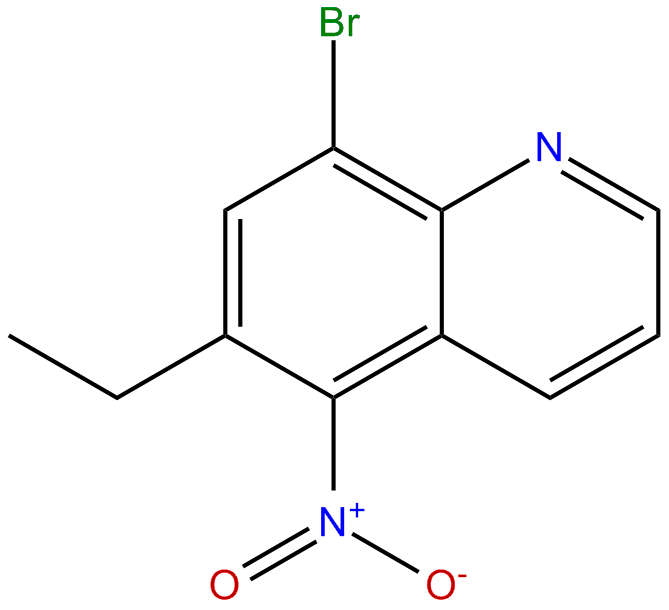 Image of quinoline, 8-bromo-6-ethyl-5-nitro-