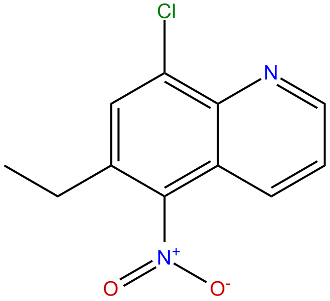 Image of quinoline, 8-chloro-6-ethyl-5-nitro-