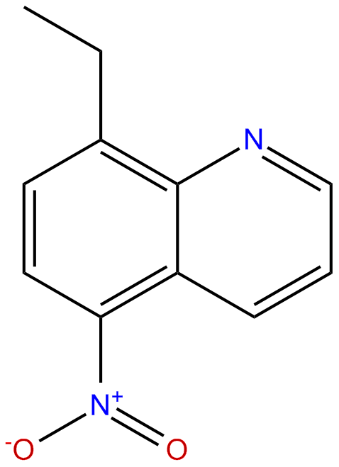 Image of quinoline, 8-ethyl-5-nitro-