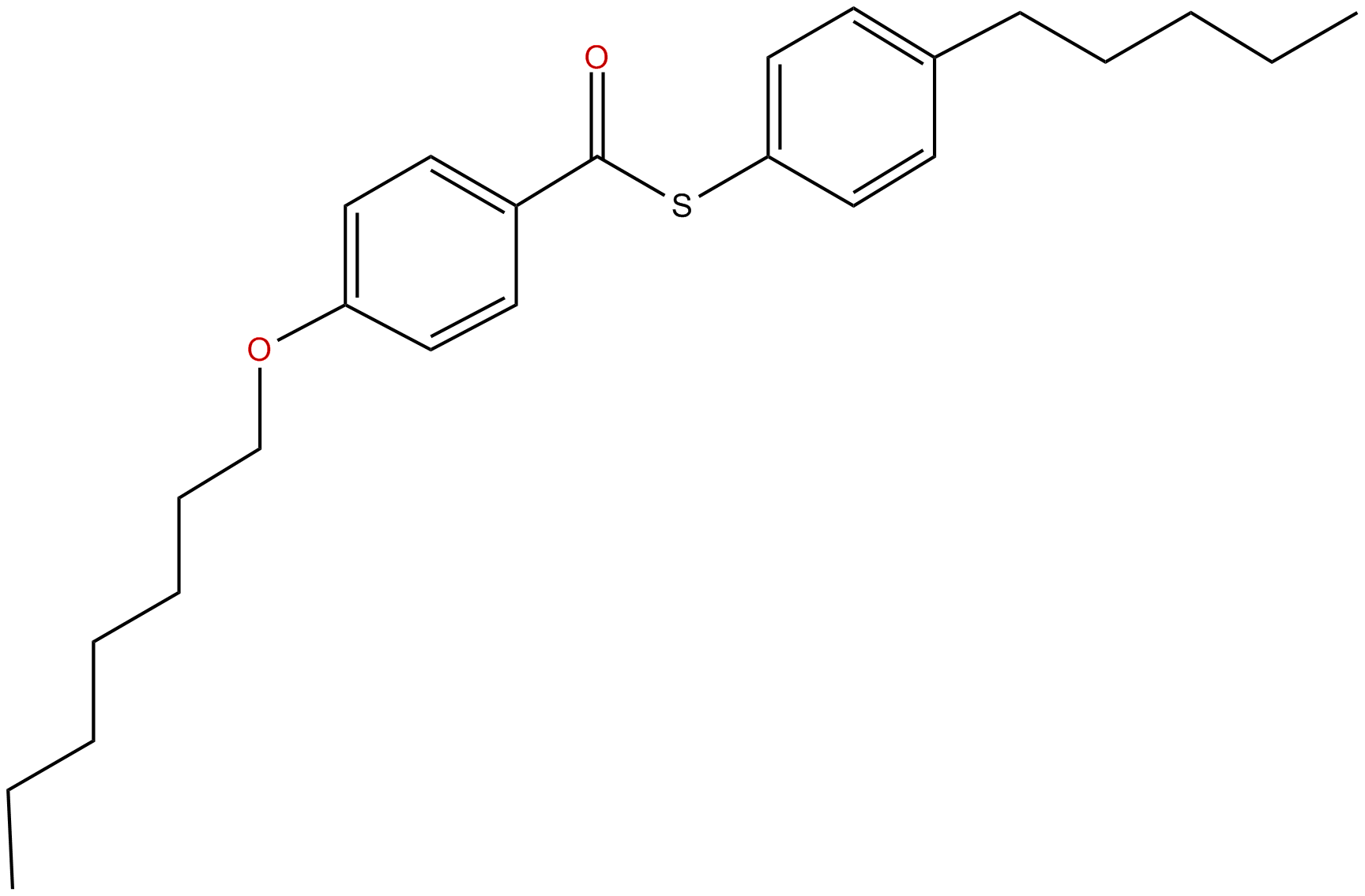 Image of S-(4-pentylphenyl) 4-(heptyloxy)benzenecarbothioate