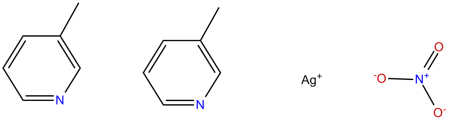 Image of silver nitrate, complex with 3-methylpyridine (1:2)
