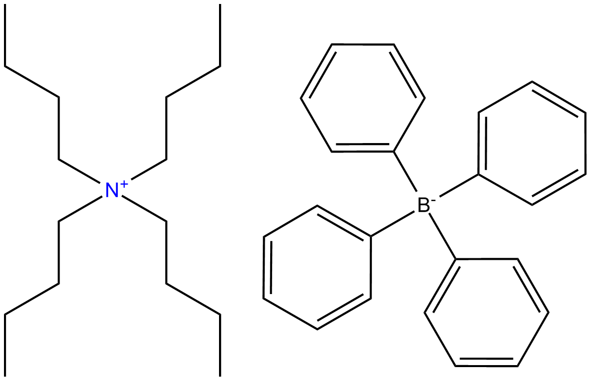 Image of tetrabutylammonium tetraphenylborate(1-)