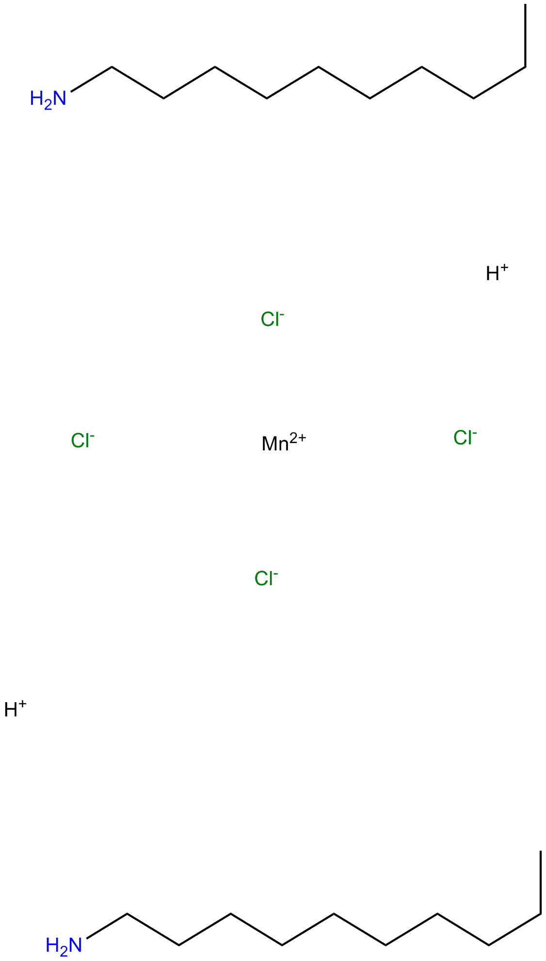 Image of tetrachlorobis(decylammonium) manganese II