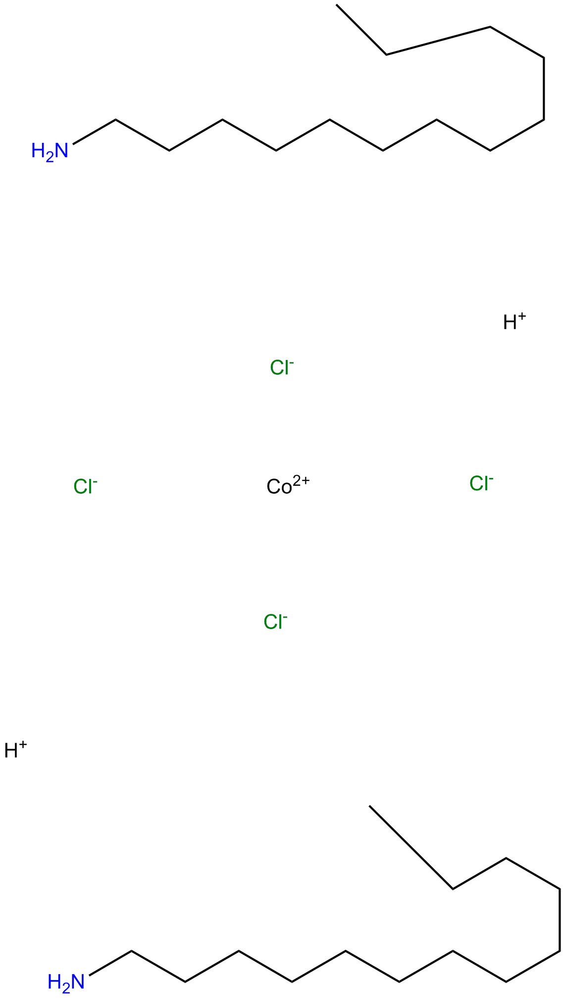 Image of tetrachlorobis(tridecylammonium)cobalt(II)