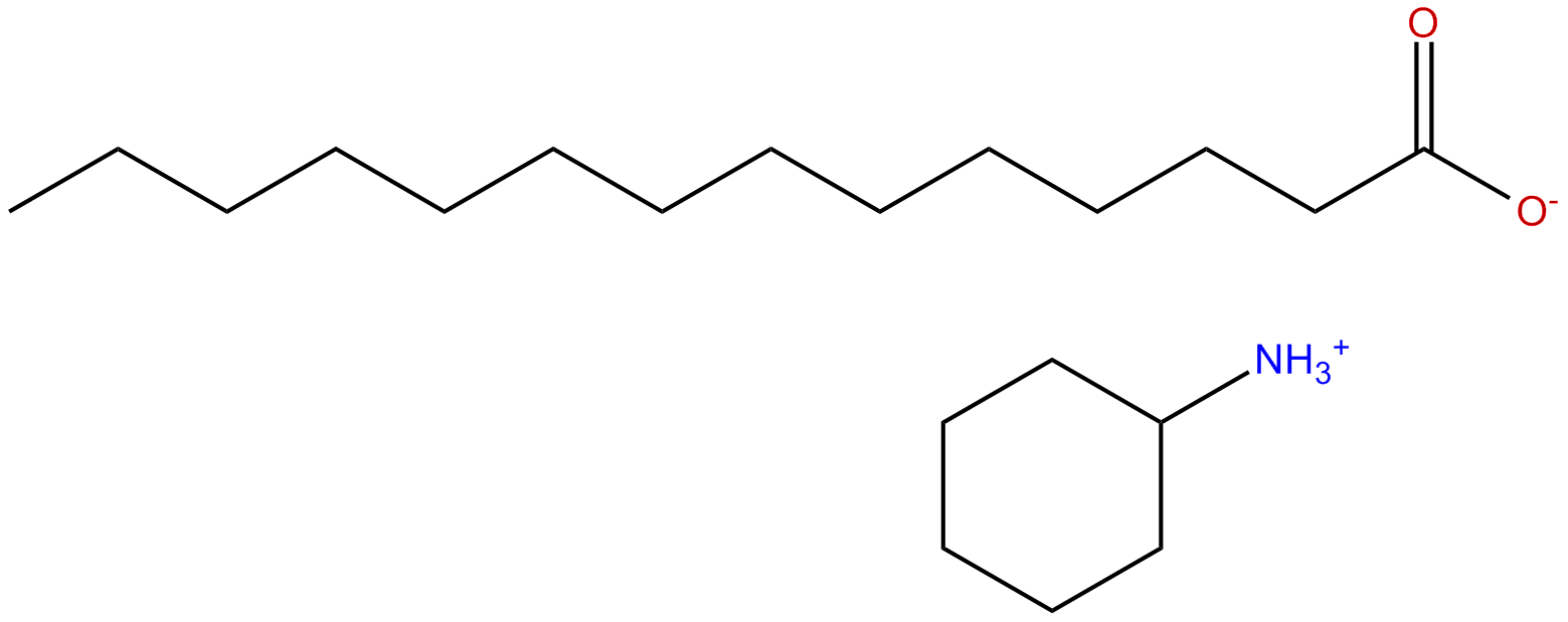 Image of tetradecanoic acid cyclohexanamine salt(1:1)