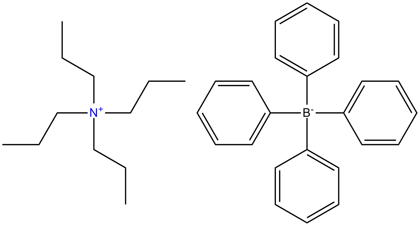 Image of tetrapropylammonium tetraphenylborate(1-)