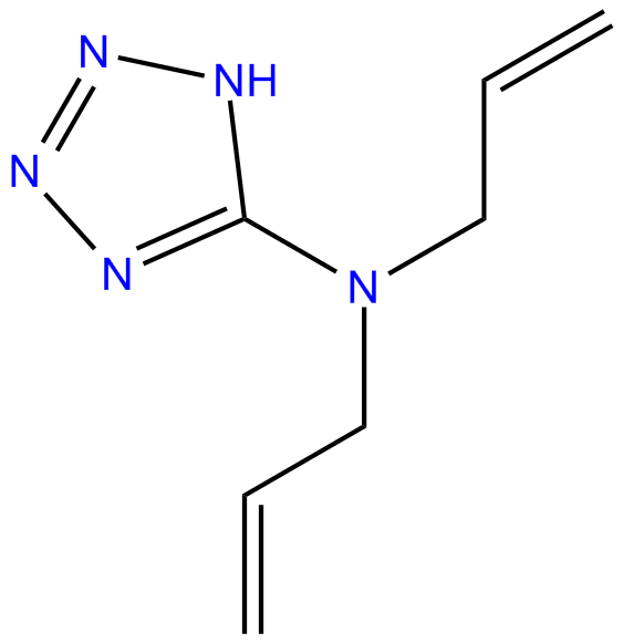 Image of tetrazole, 5-(diallylamino)-