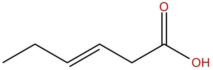 Image of trans-3-hexenoic acid