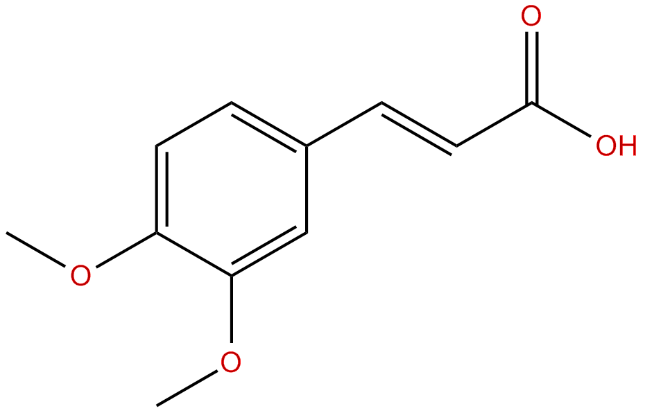 Image of trans-3,4-dimethoxycinnamic acid