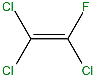 Image of trichlorofluoroethene