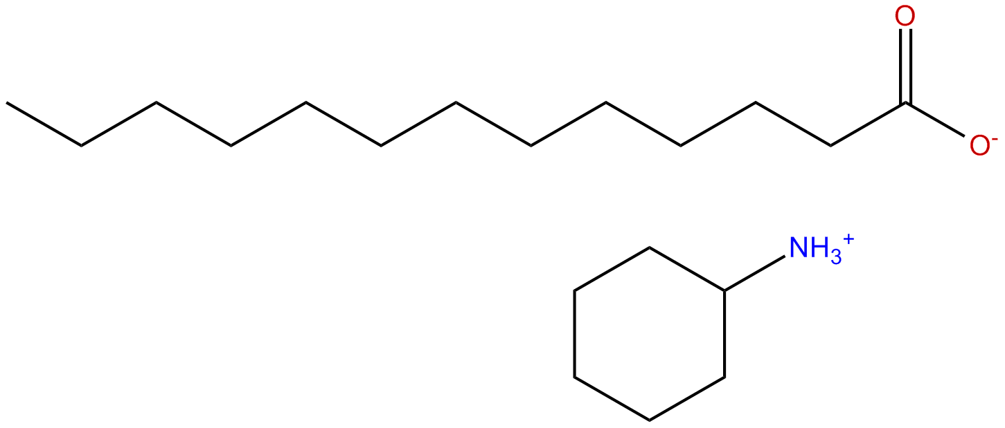 Image of tridecanoic acid cyclohexylamine salt (1:1)