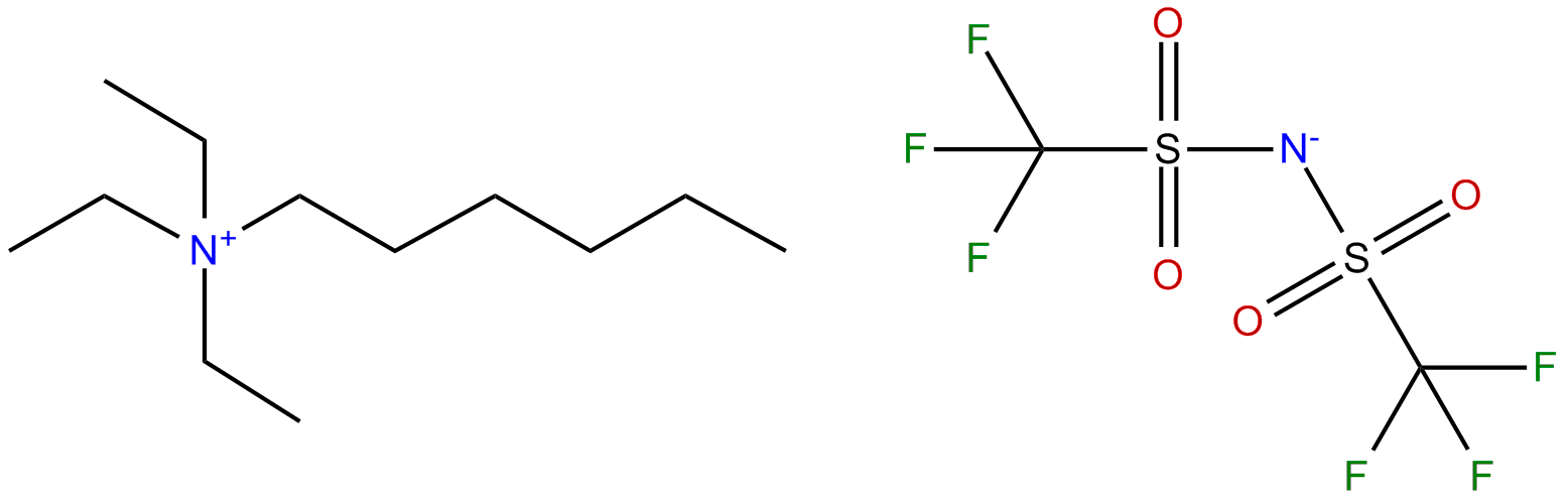 Image of triethylhexylammonium bis[(trifluoromethyl)sulfonyl]imide