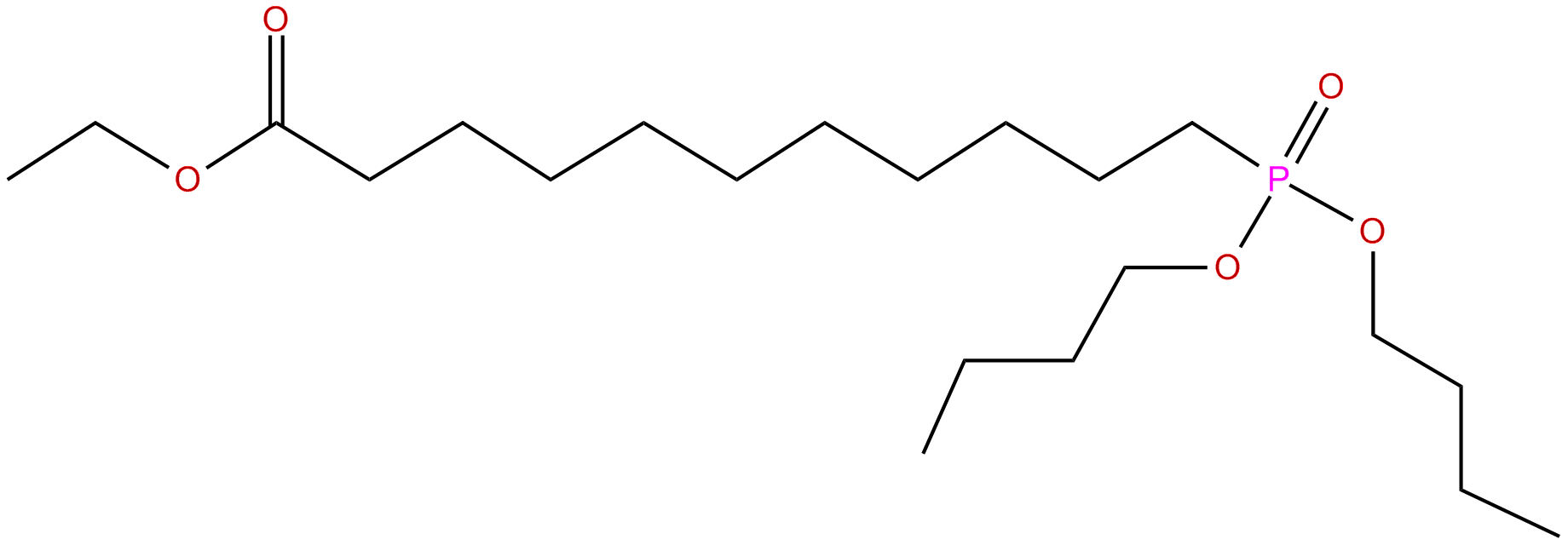 Image of undecanoic acid, 11-phosphono-, P,P-dibutyl ethyl ester