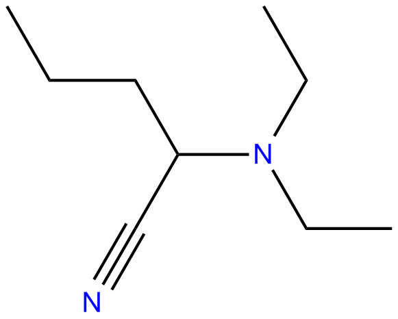 Image of valeronitrile, 2-(diethylamino)-